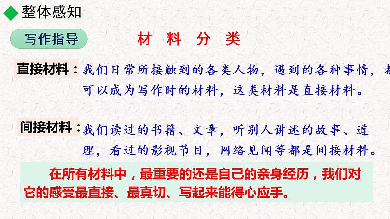 第四单元写作 怎样选材（教学课件）部编七年级下册语文第5页