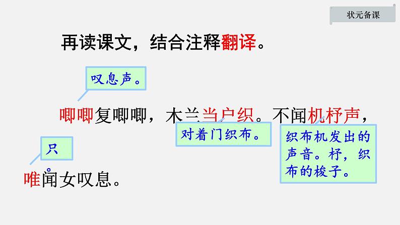【优质课件】初中语文七年级下册8木兰诗 课件第7页
