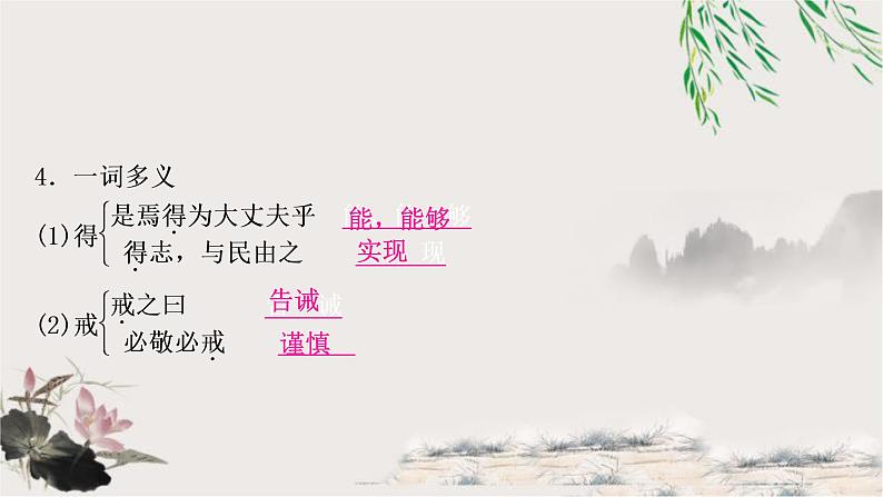 中考语文复习16富贵不能淫教学课件第4页