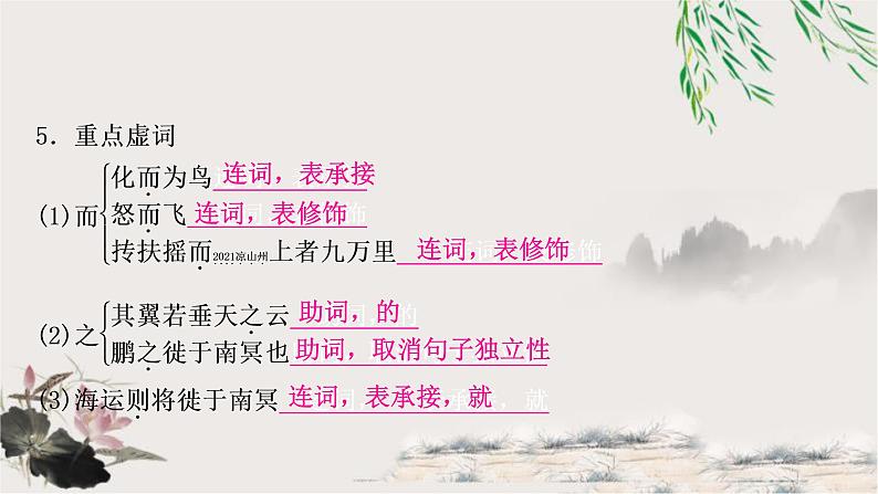 中考语文复习23北冥有鱼教学课件第5页