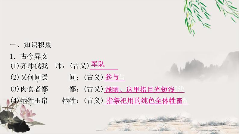 中考语文复习34曹刿论战教学课件第2页