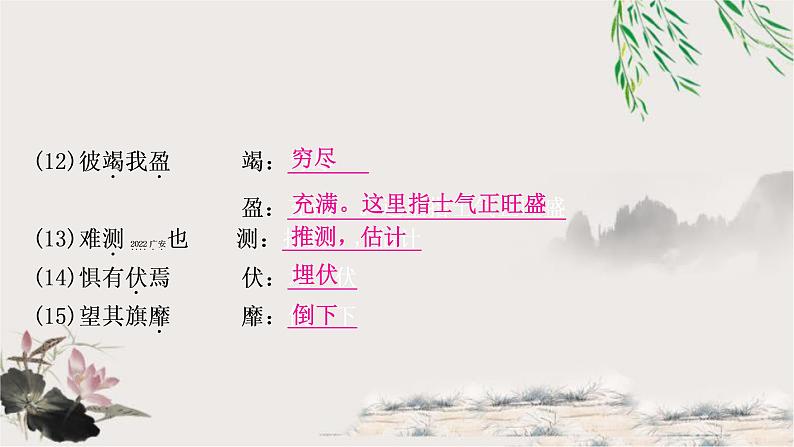 中考语文复习34曹刿论战教学课件第8页