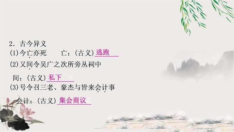 中考语文复习36陈涉世家教学课件03