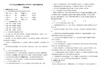 2023年山东省潍坊外国语学校中考一轮复习模拟考试语文试题 (1)