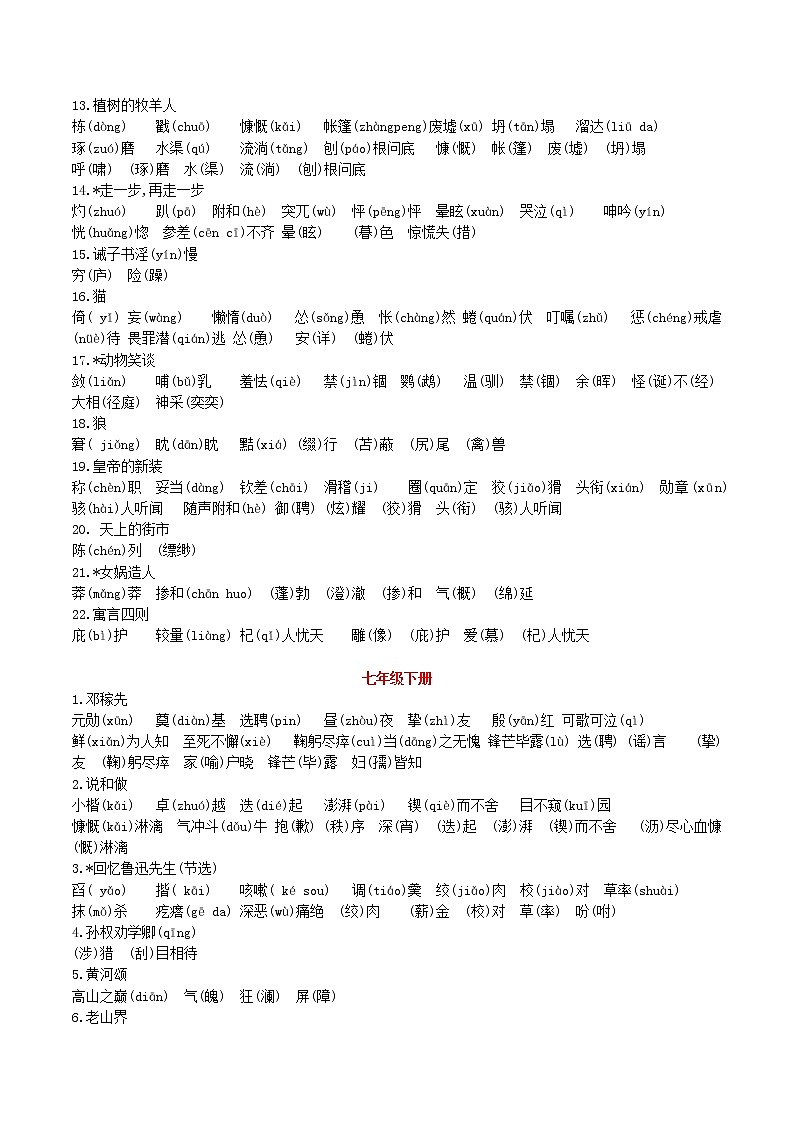 专题01 字音、字形-中考语文知识梳理与分类训练（全国通用）解析版第2页