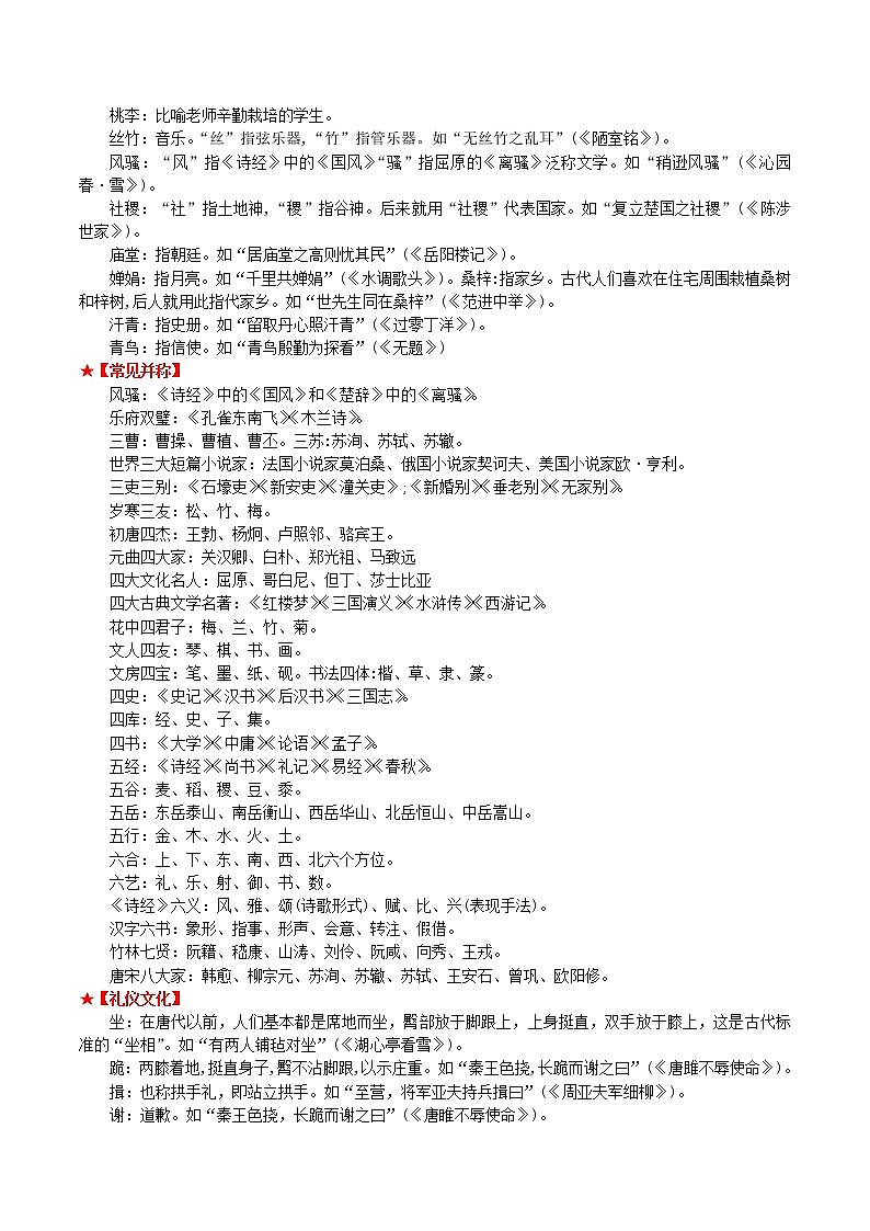 专题05 文学文化常识-中考语文知识梳理与分类训练（全国通用）02