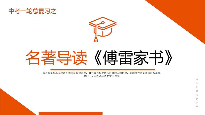 中考语文名著复习--《傅雷家书》复习课件01