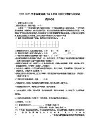 2022-2023学年福建省厦门市九年级上册语文期末专项突破模拟试卷（含解析）