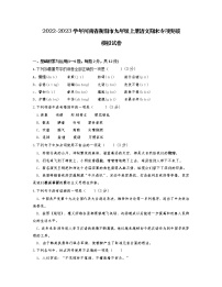 2022-2023学年河南省衡阳市九年级上册语文期末专项突破模拟试卷（含解析）