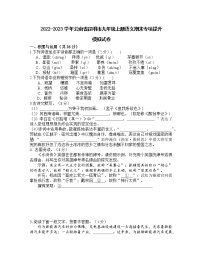 2022-2023学年云南省昆明市九年级上册语文期末专项提升模拟试卷（含解析）