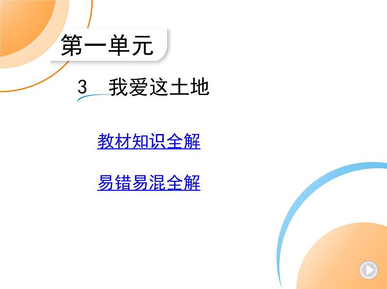 九年级语文上册01-第一单元 03-3我爱这土地课件+同步试卷01