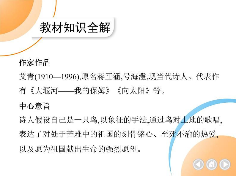 九年级语文上册01-第一单元 03-3我爱这土地课件+同步试卷02