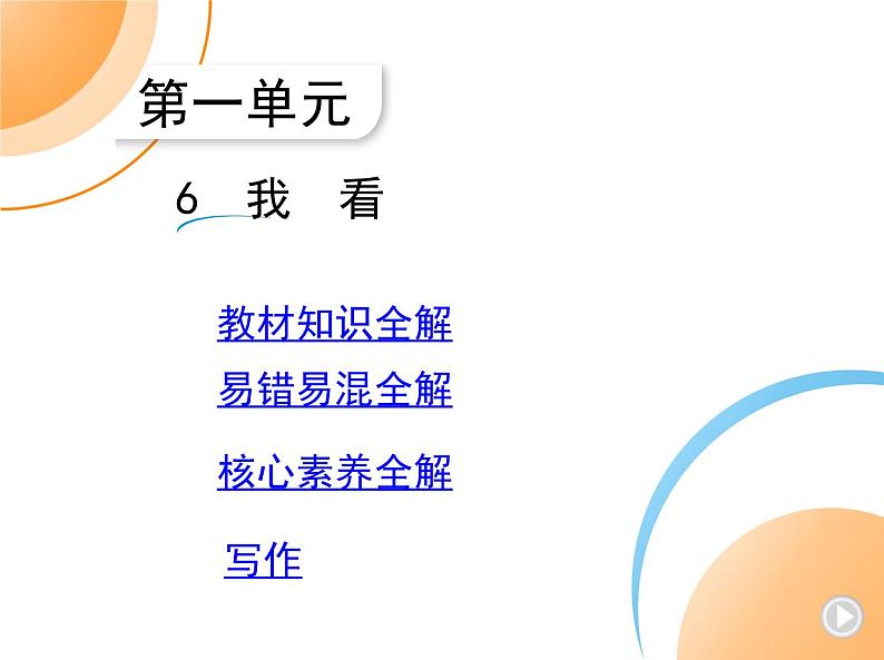 九年级语文上册01-第一单元 06-6我看课件+同步试卷01