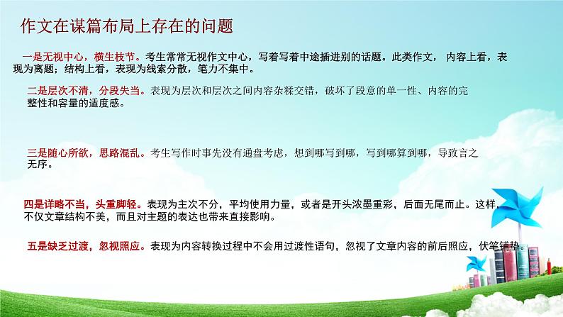 作文的谋篇布局   课件  2023年中考语文一轮复习03