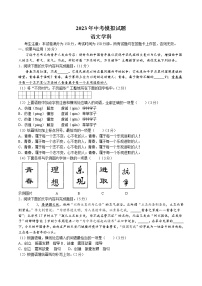 2023年甘肃省陇南市中考模拟 语文试题