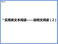 【精品课件】中考冲刺—阅读模块：说明文阅读（2）