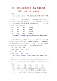专题四 选用、仿句、变换句式（原卷+解析）-2022-2023学年中考语文一轮复习强化训练（全国版）