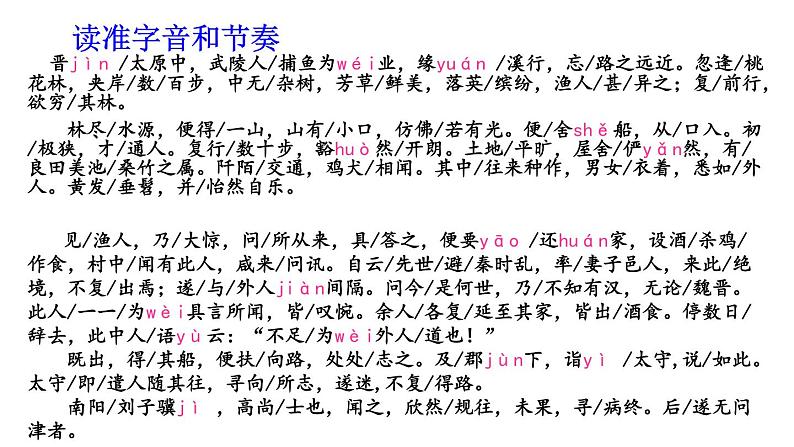 第9课《桃花源记》课件第5页