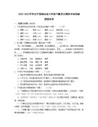 2022-2023学年辽宁省鞍山市八年级下册语文期末专项突破模拟试卷（含解析）