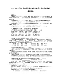 2022-2023学云广东省东莞市八年级下册语文期中专项突破模拟试卷（含解析）