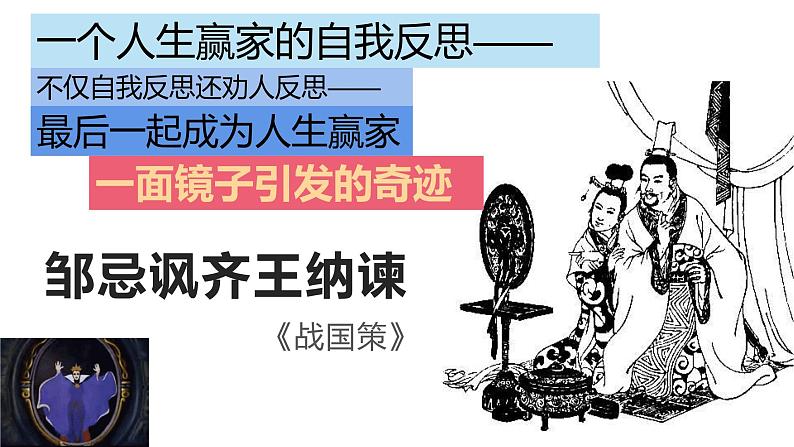 部编版语文九下第六单元第21课《邹忌讽齐王纳谏》课件ppt01