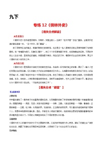 专练12 九下《儒林外史》-中考语文名著导读专练（全国通用）