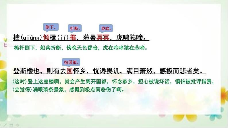 2023年中考语文专题复习-初中语文课标23篇文言文翻译课件第8页