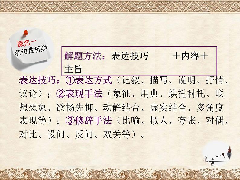 古诗词鉴赏 课件-2020-2021学年部编版七年级语文下册期末复习第8页