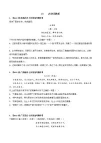 专题10 古诗词赏析-2022-2023学年七年级语文下册期中专项复习（全国通用）含解析