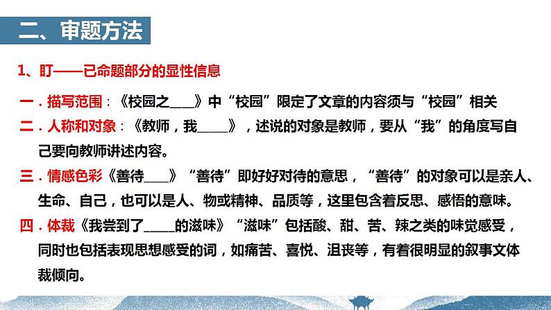 中考语文写作能力训练--04  半命题作文如何审题 （精品指导课件）06