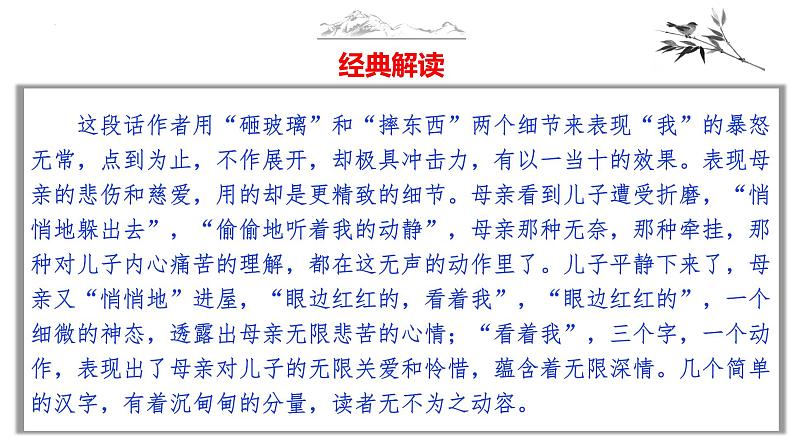 中考语文作文写作36技--第19技 一枝一叶总关情——细节描写技巧（精品课件）第8页