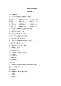 人教部编版九年级下册唐雎不辱使命达标测试