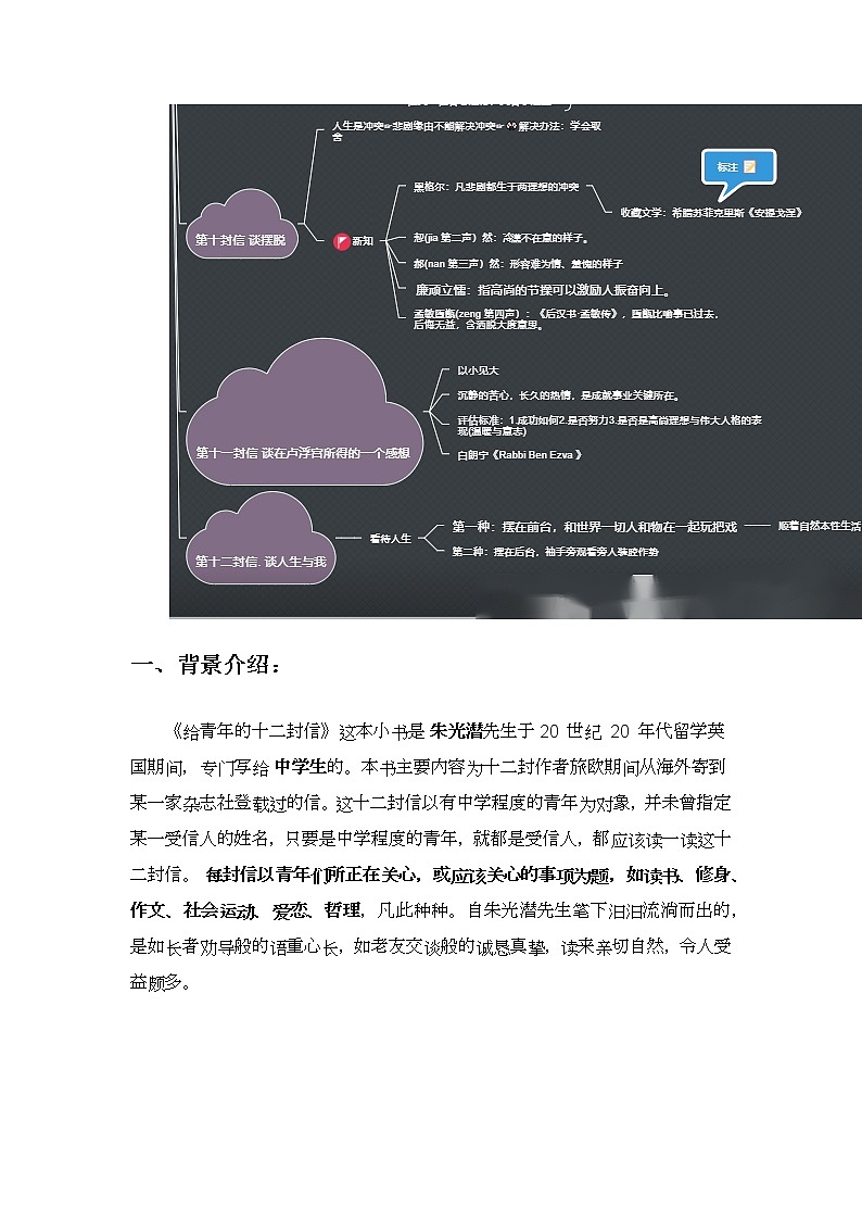 《给青年的十二封信》（原卷版+解析版）-初中语文名著导读之思维导图+知识点汇总+考点速记+习题演练03
