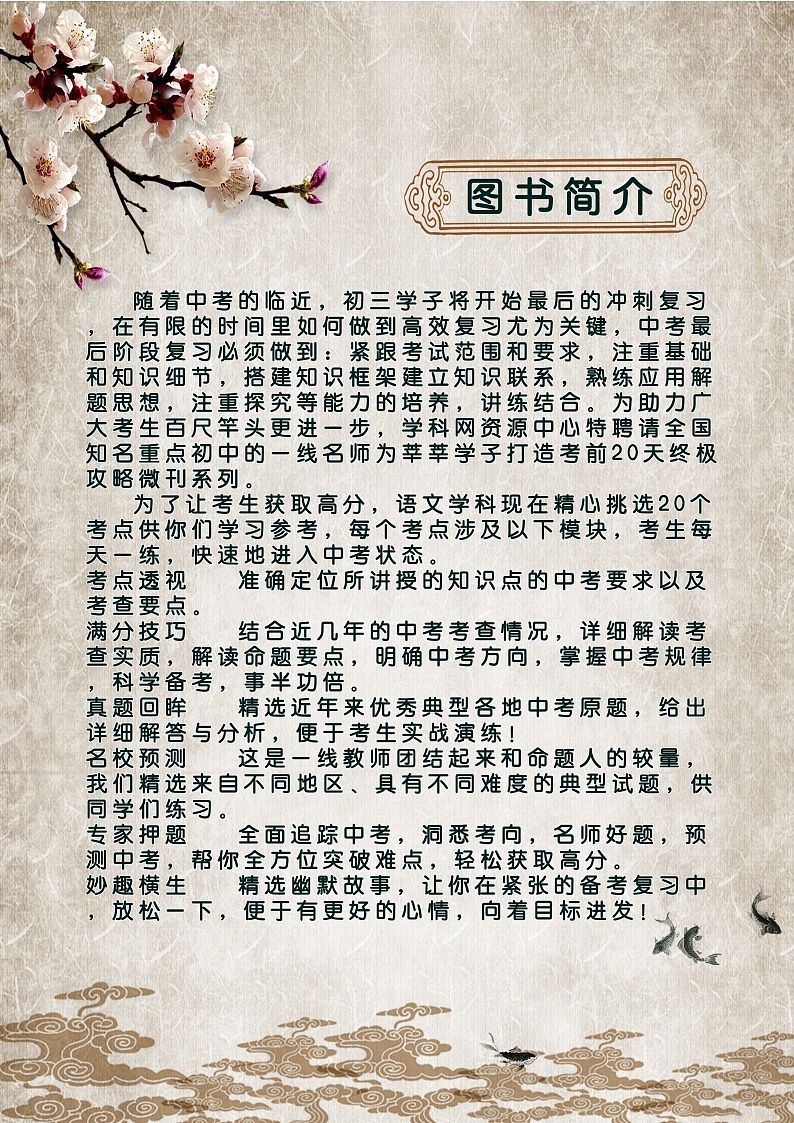 初中语文中考复习 语文-2020年中考考前20天终极冲刺攻略（二）第3页