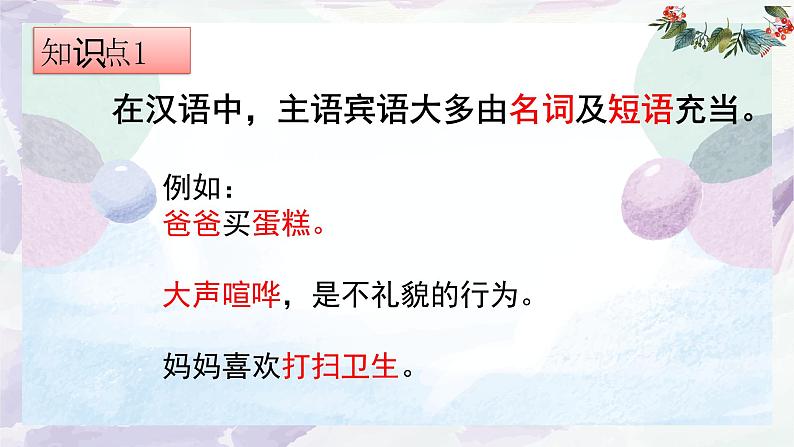 句子成分分析与省略句   课件  2023年中考语文二轮专题第5页