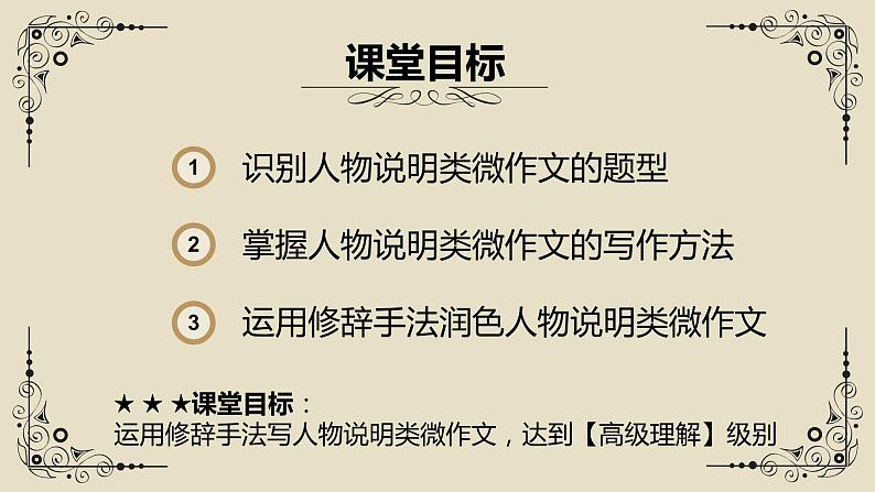 人物说明类微作文之修辞手法   课件  2023年中考语文二轮专题06