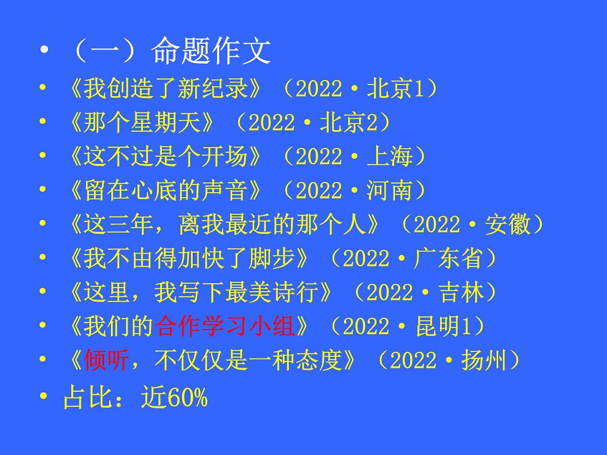 2023年中考第二轮复习策略之作文教学 课件第3页