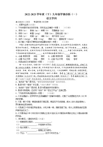 2023年辽宁省沈阳市大东区中考一模语文试题