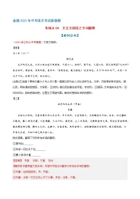 【浙江专用】2023年中考语文易错题汇编——04 文言文阅读之字词解释（原卷版+解析版）