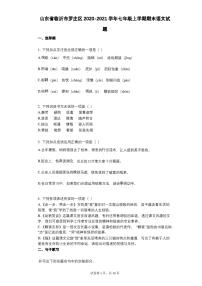 山东省临沂市罗庄区2022年-有答案-七年级上学期期末语文试题