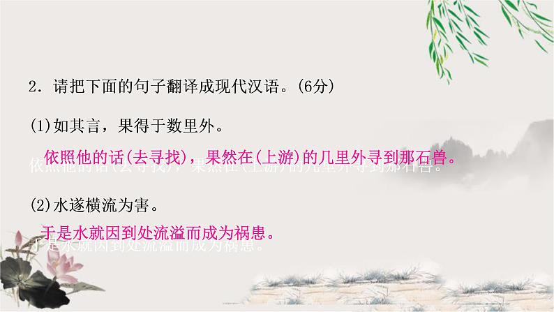 中考语文复习专题1鱼我所欲也教学课件07