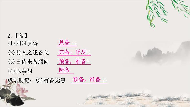 中考语文复习4文言文知识整合练150个文言实词教学课件第4页
