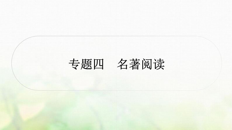 中考语文复习语文积累与运用专题四名著阅读作业课件01