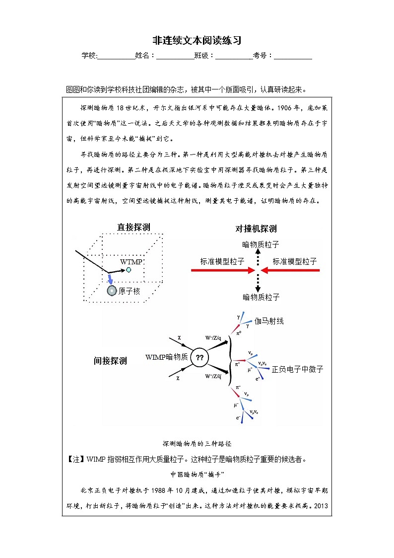 非连续文本阅读练习 -2023年中考语文考前必刷专题（江苏南京）（解析版）第1页