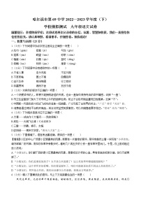 2023年黑龙江省哈尔滨市第六十九中学中考一模语文试题（含答案）