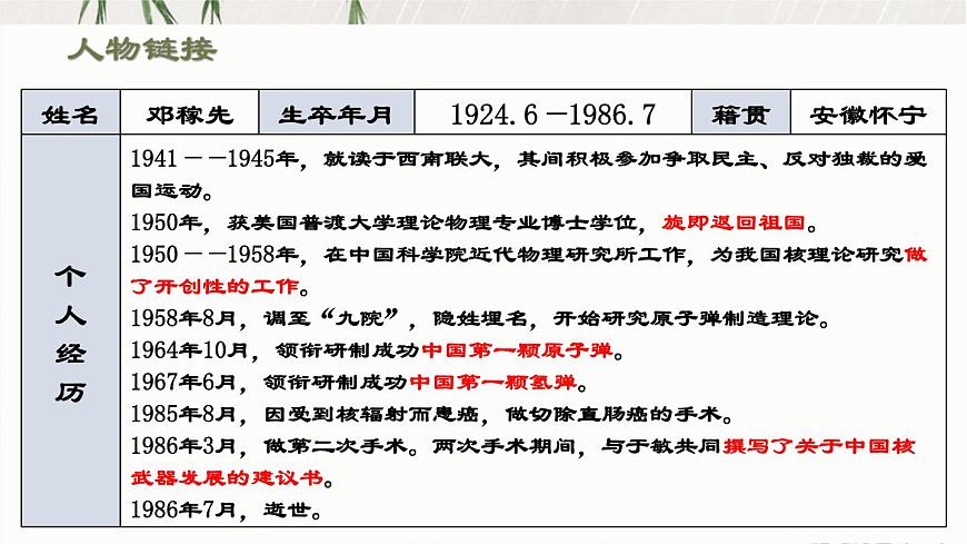 第1+课《邓稼先》课件2022-2023学年部编版语文七年级下册第5页