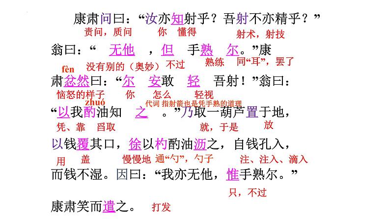 第13课《卖油翁》复习课件2022—2023学年部编版语文七年级下册第7页