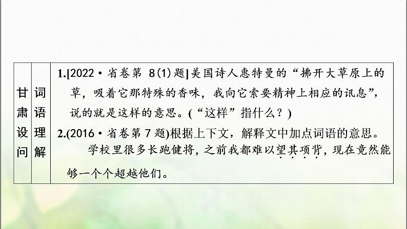 中考语文复习记述文重温课文学考点教学课件第4页