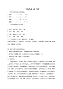 人教部编版七年级下册土地的誓言当堂检测题