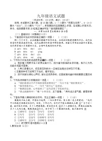 山东省青岛市西海岸新区初级中学2022-2023学年九年级下学期语文练习卷